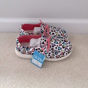 NEW - Hey Dude Wendy Youth White Leopard